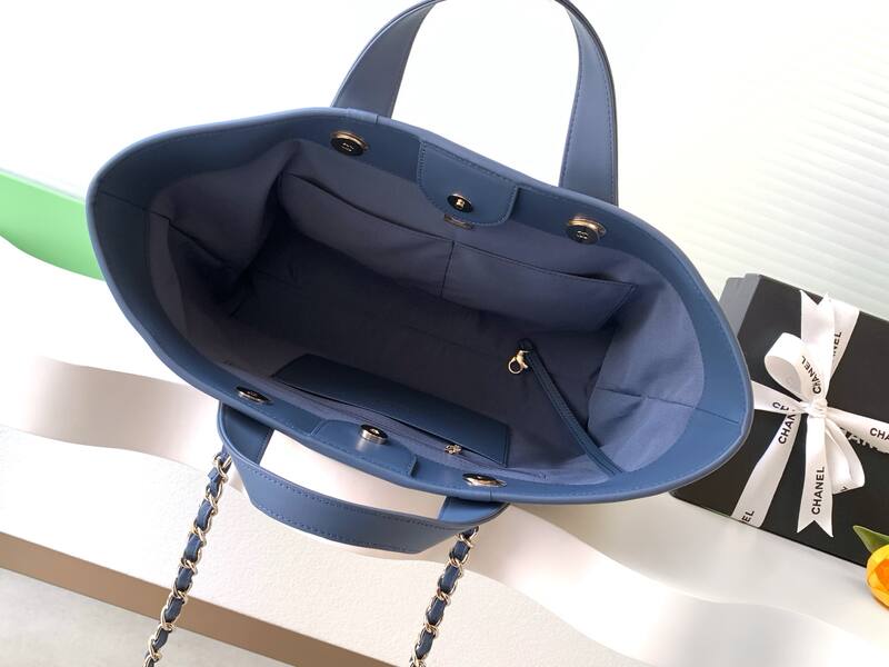 Chanel Blue and White Stripe Canvas tote — 1:1 Replica