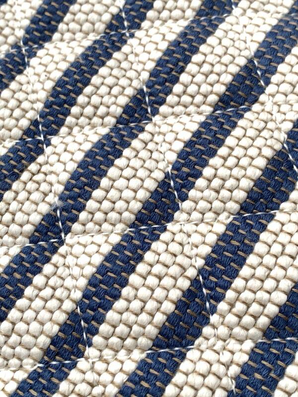 Chanel Blue and Beige striped canvas small everyday — AAA Quality Replica