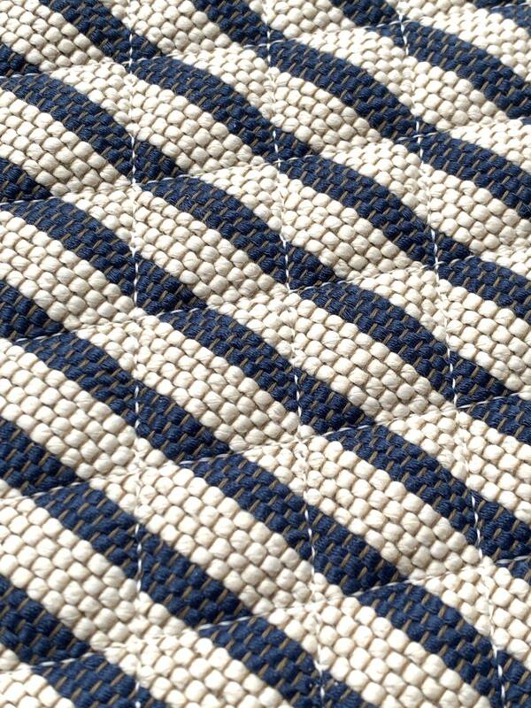 Chanel Blue and Beige Striped Fabric everyday — Top Quality Replica