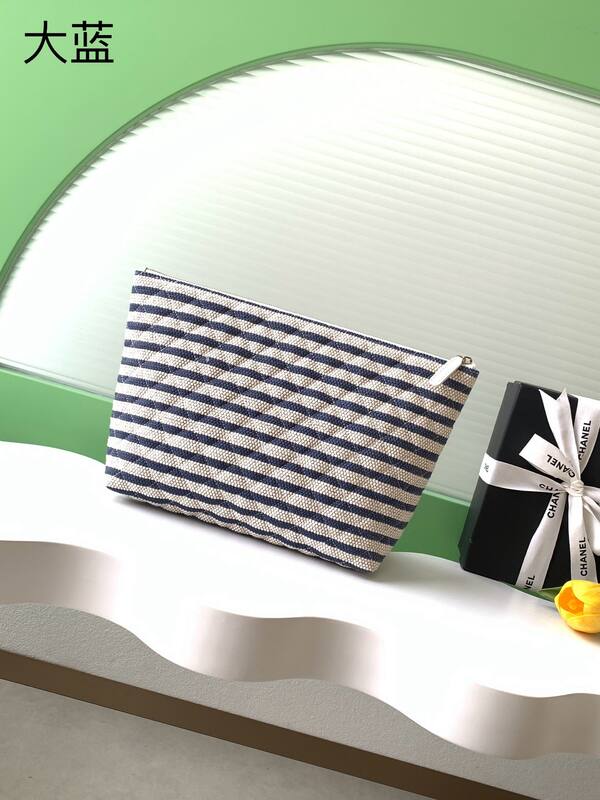 Chanel Blue and Beige Striped Fabric everyday — Top Quality Replica