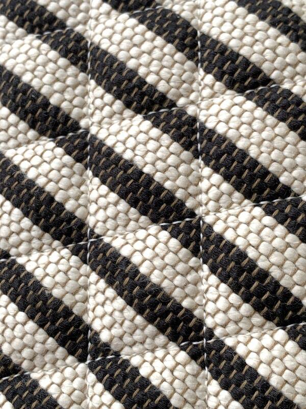 Chanel Black and White striped tweed pouch — Top Quality Replica