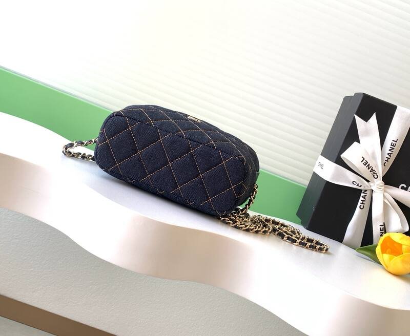 Chanel Dark Blue Denim crossbody — AAA Quality Replica