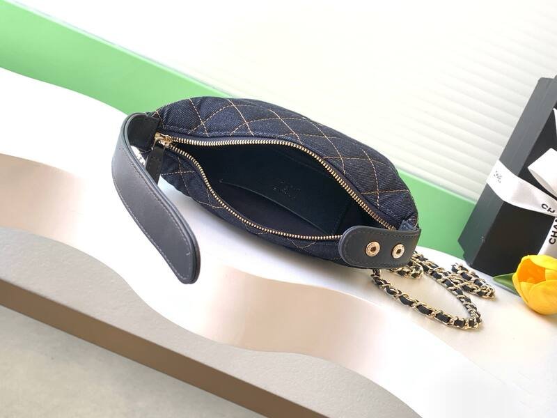 Chanel Dark Blue Denim crossbody — AAA Quality Replica