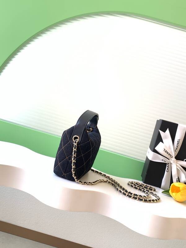 Chanel Dark Blue Denim crossbody — AAA Quality Replica