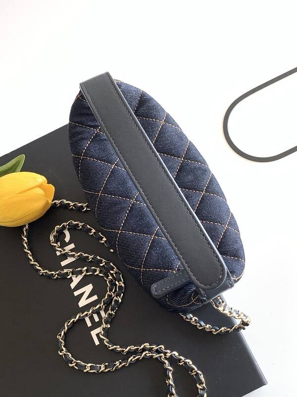 Chanel Dark Blue Denim crossbody — AAA Quality Replica
