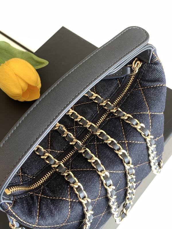 Chanel Dark Blue Denim crossbody — AAA Quality Replica