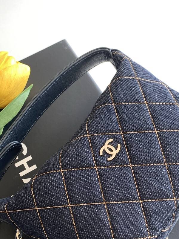 Chanel Dark Blue Denim crossbody — AAA Quality Replica