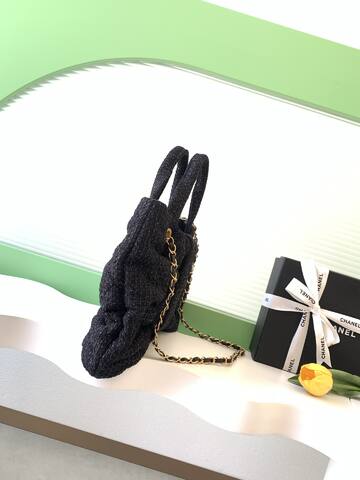 Chanel Black tweed shoulder Top Quality Replica