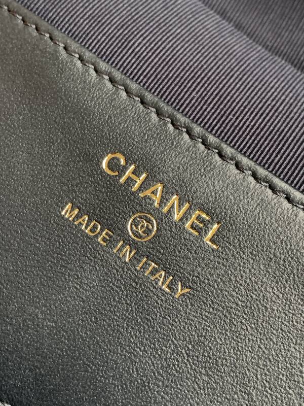 Chanel Vanity Case Dark Blue Denim crossbody — Premium Replica