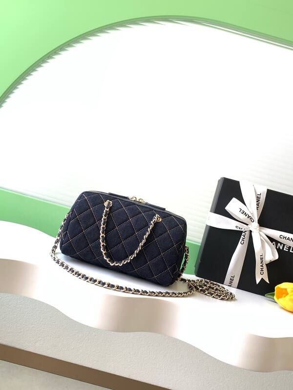 Chanel Dark Blue Denim crossbody — 1:1 Replica
