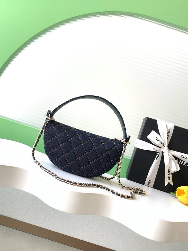 Chanel Dark Blue Denim crossbody — AAA Quality Replica