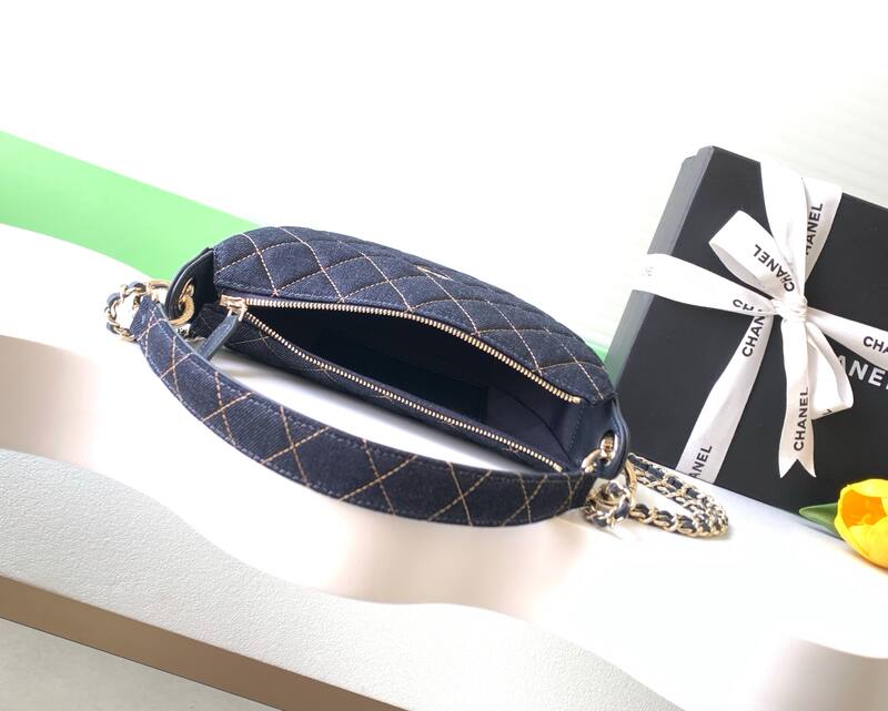 Chanel Dark Blue Denim crossbody — AAA Quality Replica