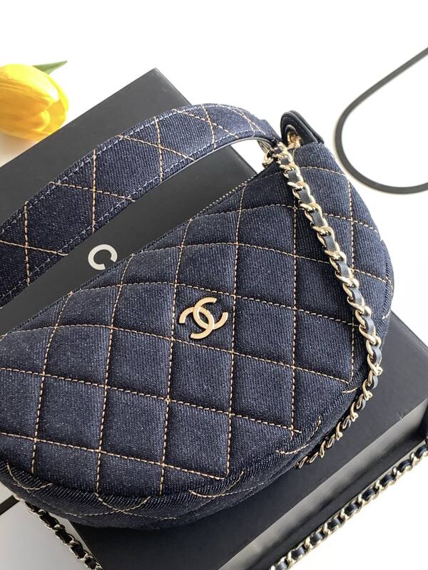 Chanel Dark Blue Denim crossbody — AAA Quality Replica