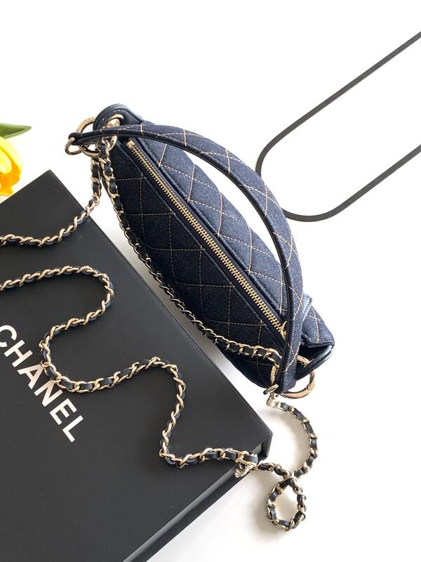 Chanel Dark Blue Denim crossbody — AAA Quality Replica