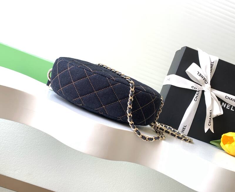 Chanel Dark Blue Denim crossbody — AAA Quality Replica
