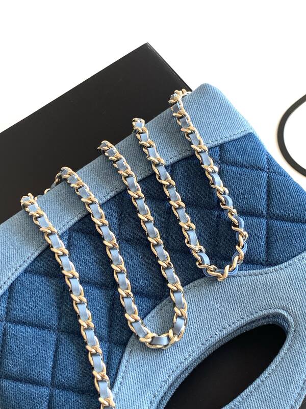 Chanel Blue denim Nano crossbody — 1:1 Replica