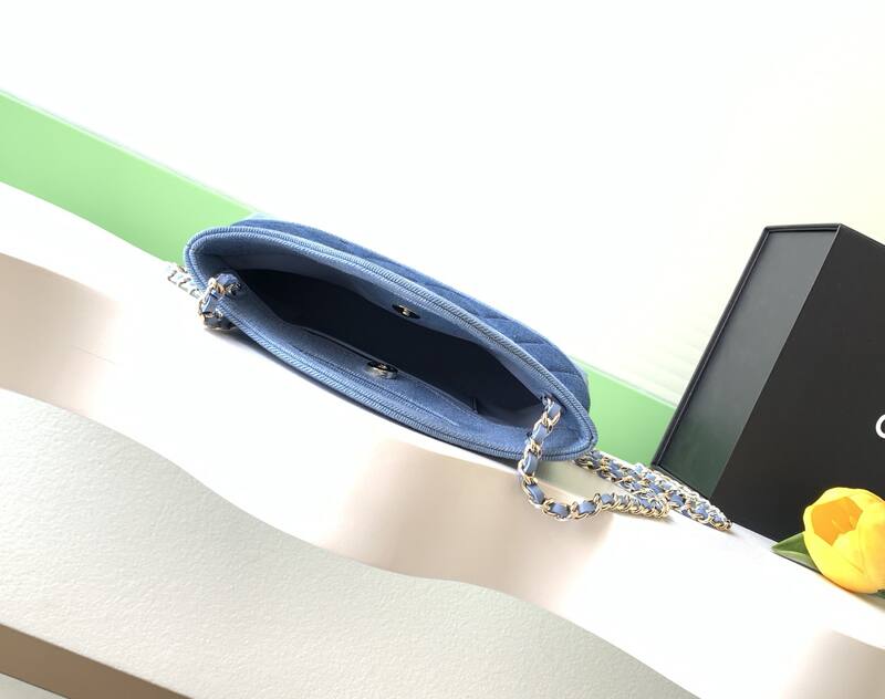 Chanel Blue denim Nano crossbody — 1:1 Replica