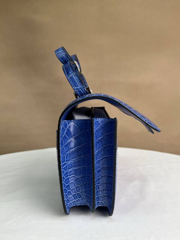 Hermes Constance 26 Electric blue crocodile 26 shoulder — Top Quality Replica