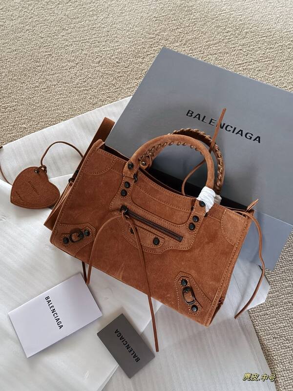 Balenciaga City Brown 38x28x15cm shoulder bag — Top Quality Replica