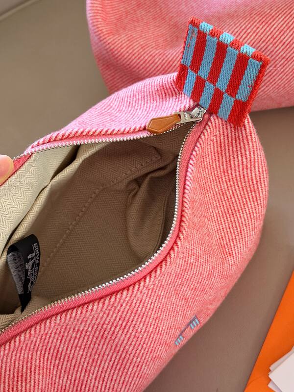 Hermes Bride-a-Brac Pink canvas travel — Top Quality Replica