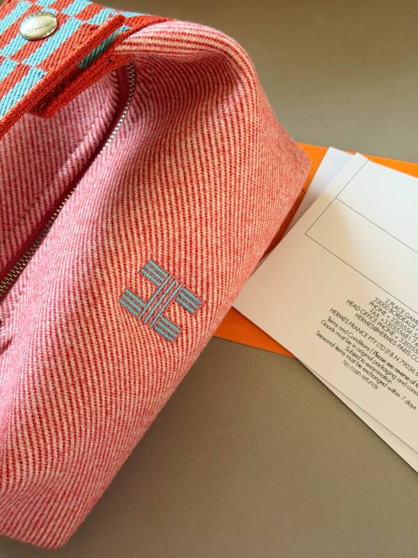 Hermes Bride-a-Brac Pink canvas travel — Top Quality Replica