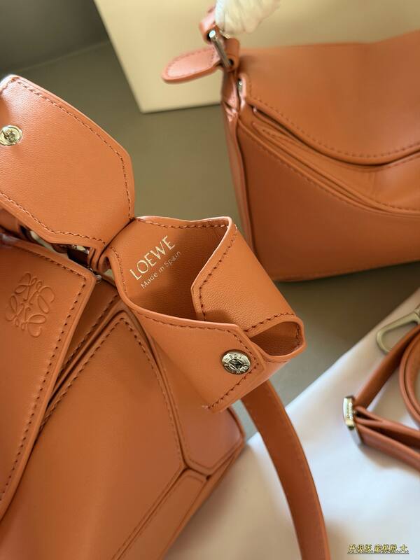 Loewe Puzzle Peach pink smooth leather mini 18*10cm large 24*15cm crossbody — AAA Quality Replica