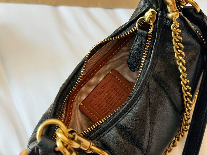 Coach Juliet Black leather gold hardware crossbody — Premium Replica