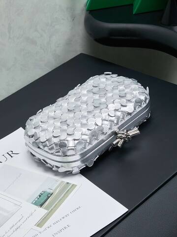 Bottega Veneta Silver shoulder bag 1 1 Replica