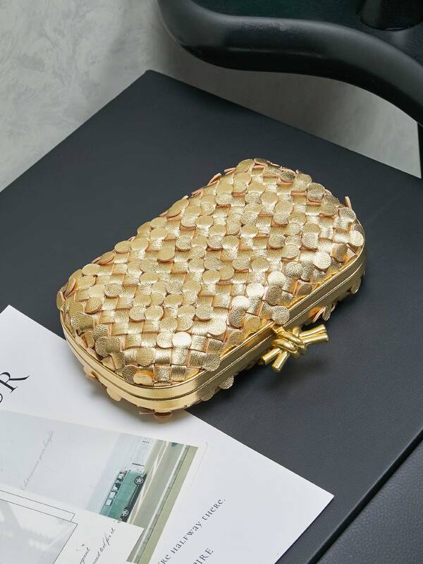 Bottega Veneta Gold shoulder bag — Premium Replica