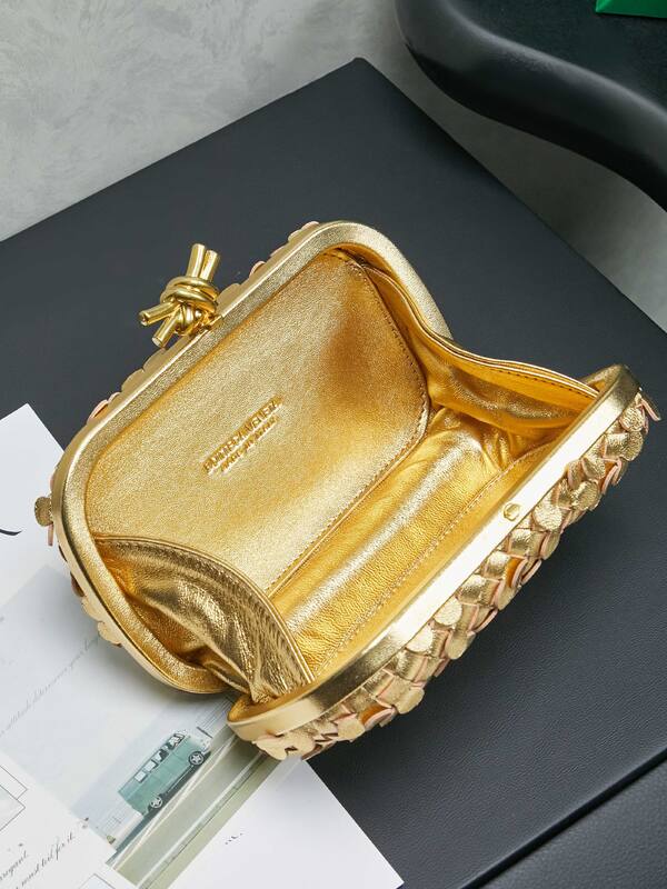 Bottega Veneta Gold shoulder bag — Premium Replica