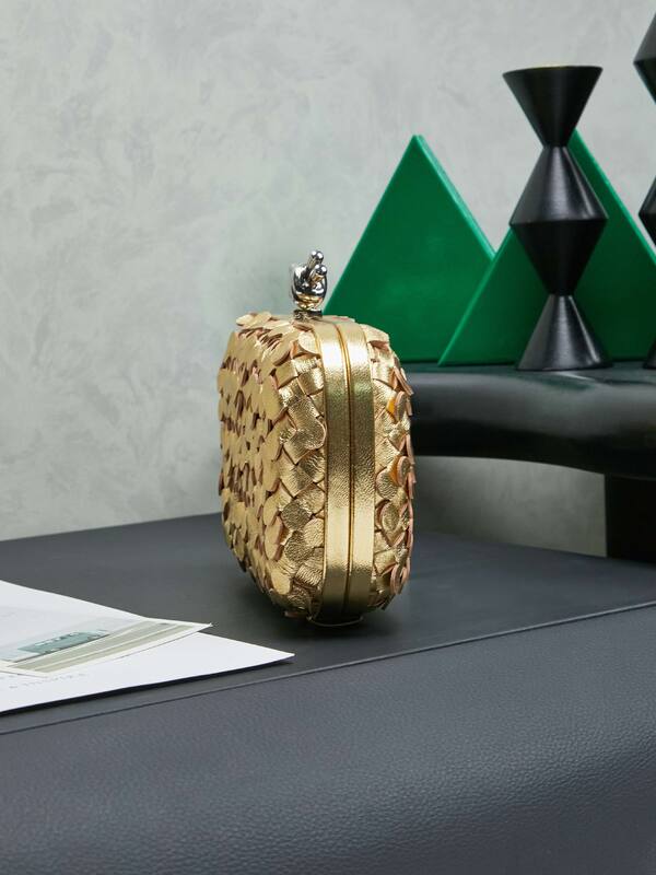 Bottega Veneta Gold shoulder bag — 1:1 Replica
