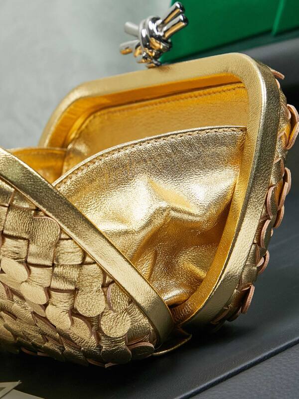 Bottega Veneta Gold shoulder bag — 1:1 Replica