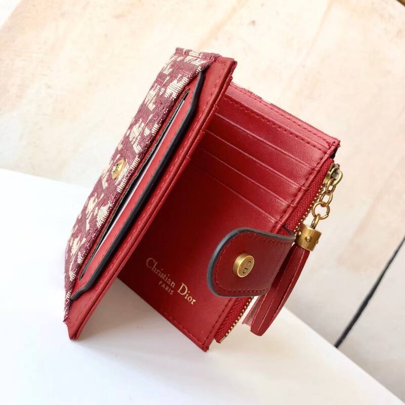 Dior Burgundy Beige Oblique jacquard crossbody — AAA Quality Replica