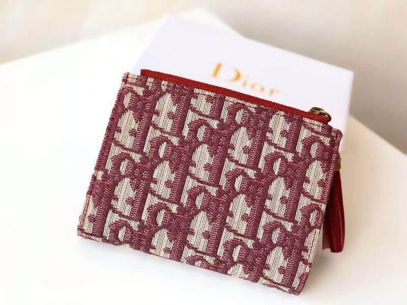 Dior Burgundy Beige Oblique jacquard crossbody — AAA Quality Replica