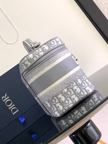 Dior Travel Backpack Gray Oblique Top Quality Replica