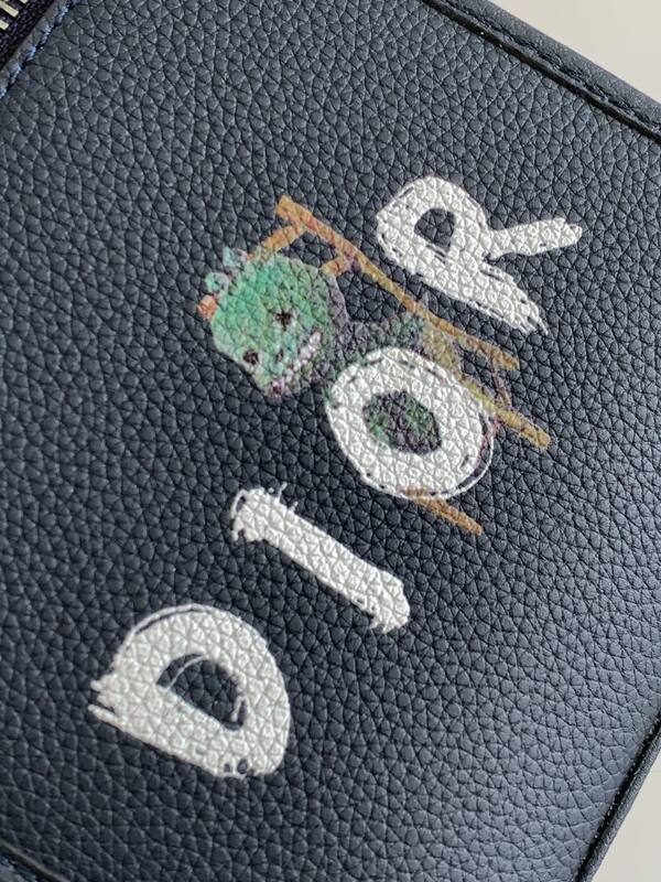 Dior Safari North-South Black leather crossbody — AAA Quality Replica