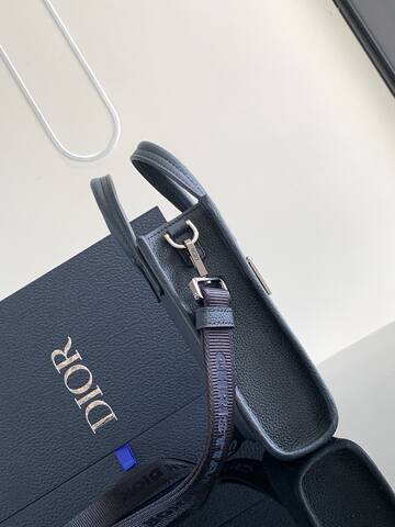 Dior Safari North-South Black leather crossbody AAA Quality Replica