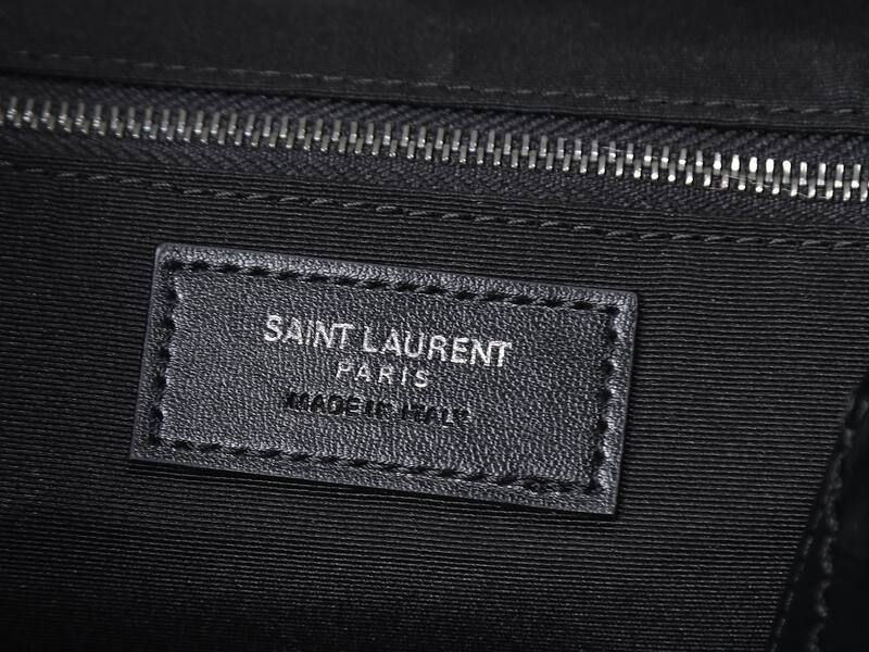 Saint Laurent Niki Shopping Tote Black crinkled leather — Premium Replica