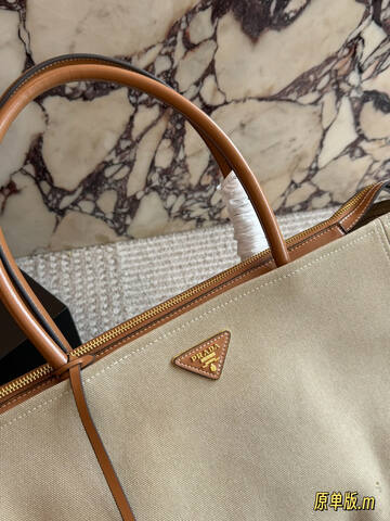 Prada Brown 40x30x16cm shoulder bag AAA Quality Replica