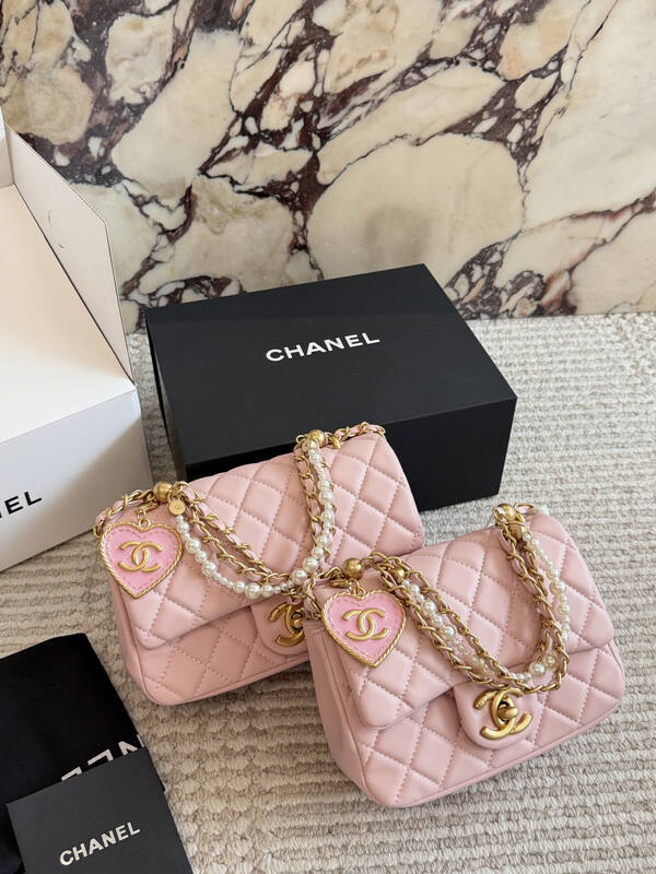 Chanel Metallic Gold Silver mini shoulder — Premium Replica