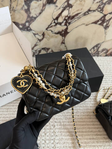 Chanel Black mini crossbody Premium Replica