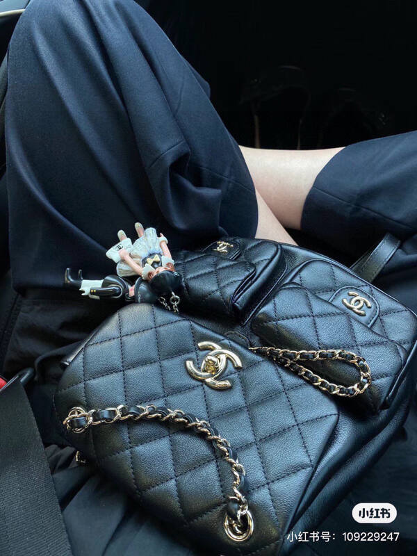 Chanel Duma White caviar leather backpack — AAA Quality Replica