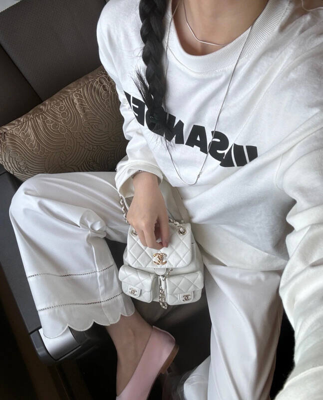 Chanel Duma White caviar leather backpack — AAA Quality Replica