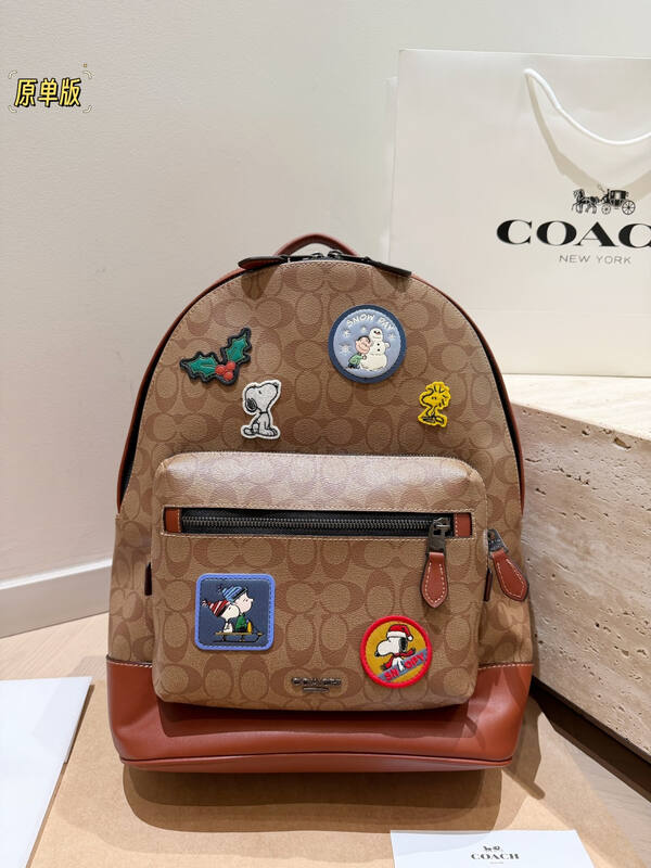 Coach Brown 30x22x12cm shoulder bag — Premium Replica