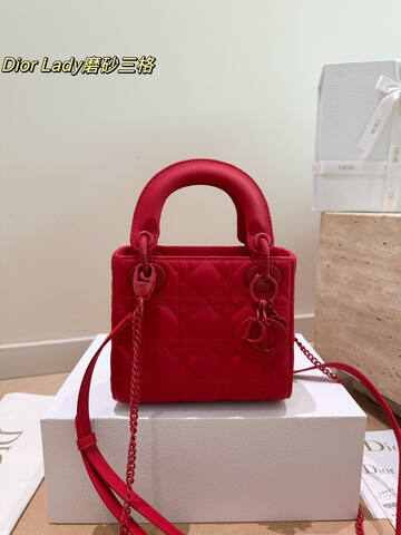Dior Lady Red mini crossbody 1 1 Replica