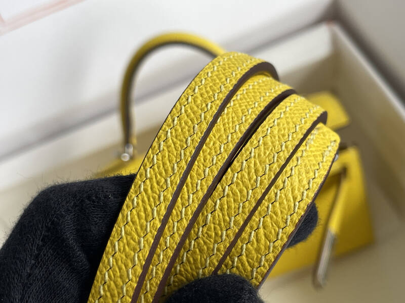 Hermes Mini Kelly II Yellow mini crossbody — 1:1 Replica