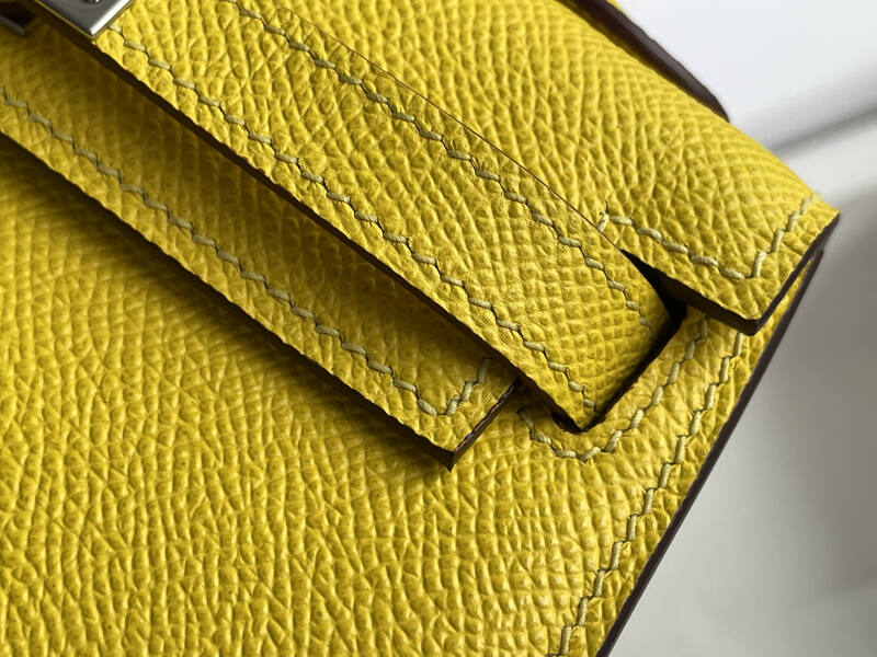 Hermes Mini Kelly II Yellow mini crossbody — 1:1 Replica