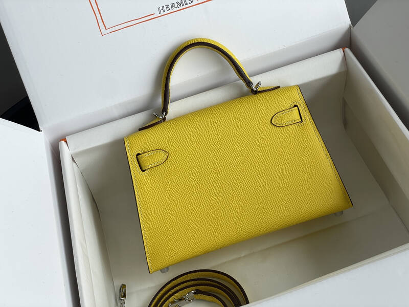Hermes Mini Kelly II Yellow mini crossbody — 1:1 Replica