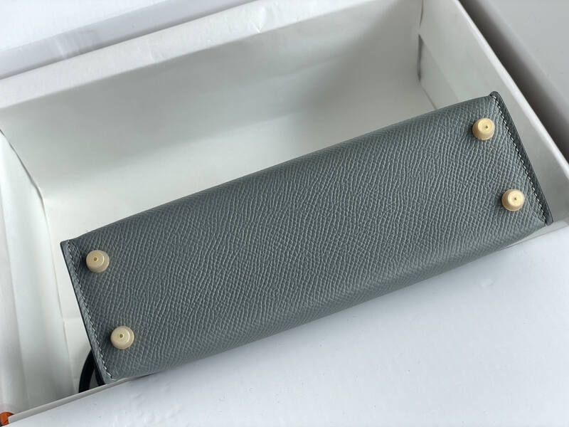 Hermes Mini Kelly Gray mini crossbody — Premium Replica