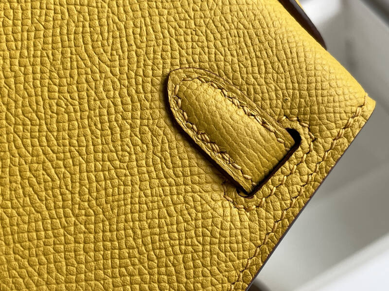 Hermes Mini Kelly II Yellow mini crossbody — 1:1 Replica